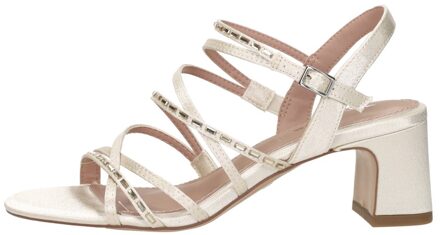 Tamaris Sandalen Hak Gebroken wit - 36