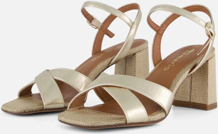 Tamaris Sandalen Hak Goudkleur - 36