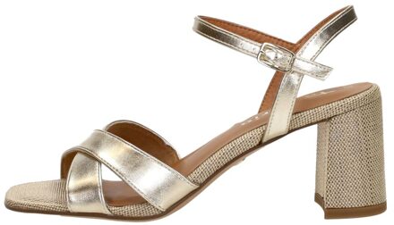 Tamaris Sandalen Hak Goudkleur - 41