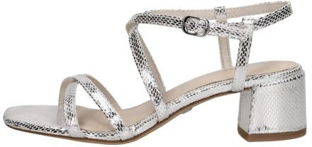 Tamaris Sandalen Hak Zilver Zilverkleur - 38
