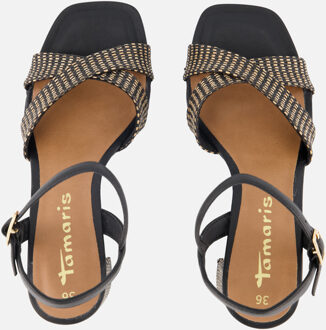 Tamaris Sandalen Hak Zwart - 36