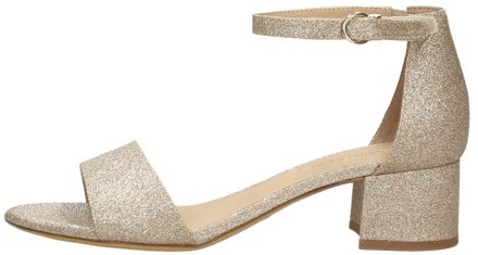 Tamaris Sandalen met hak goud Synthetisch - 39