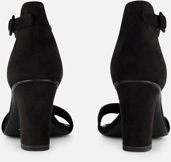 Tamaris Sandalen met hak zwart Textiel - 41