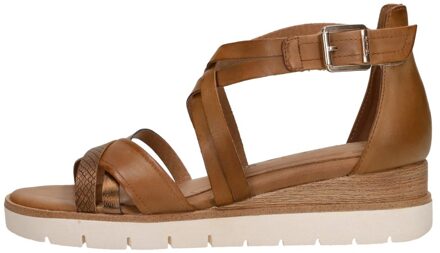 Tamaris Sandalen Plat Cognac - 41