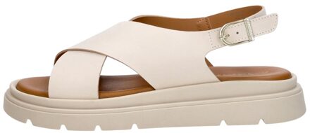 Tamaris Sandalen Plat Gebroken wit - 39