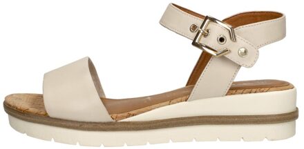 Tamaris Sandalen Plat Gebroken wit - 42