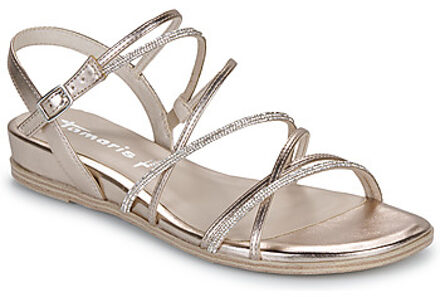Tamaris Sandalen Plat Goudkleur - 40