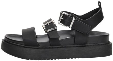 Tamaris Sandalen Plat Zwart - 36