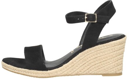 Tamaris Sandalen Touwzool Zwart - 36