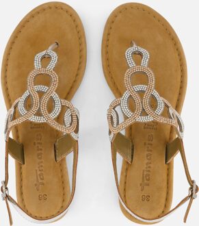 Tamaris Sandalen zilver Leer - 41,39