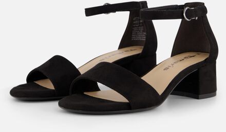 Tamaris Sandalen zwart Textiel - 36,38,39,40,41,42