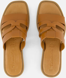 Tamaris Slippers cognac Leer - 37,38