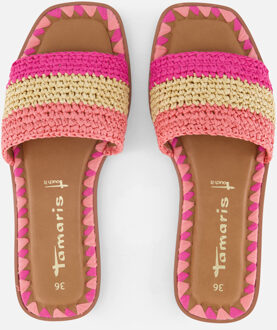 Tamaris Slippers roze Textiel - 36,37,39,40,42