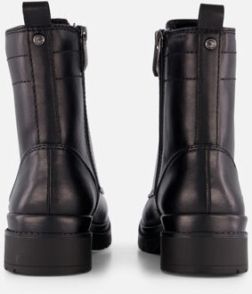 Tamaris Veterboots zwart Textiel - 36,37,38,39,40,42