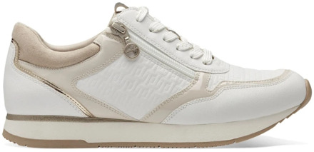 Tamaris Witte Sneakers Offwhite Comb Tamaris , White , Dames - 39 Eu,38 Eu,37 Eu,41 Eu,40 EU