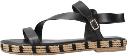 Tamaris Zomer Platte Sandalen Vrouwen Stijlvol Tamaris , Black , Dames - 37 EU