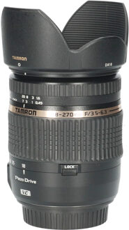 Tamron Tweedehands Tamron 18-270mm f/3.5-6.3 Di II VC PZD Canon CM6600 Zwart