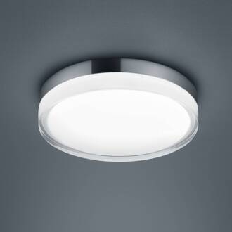 Tana LED plafondlamp, chroom, Ø 28 cm chroom, transparant
