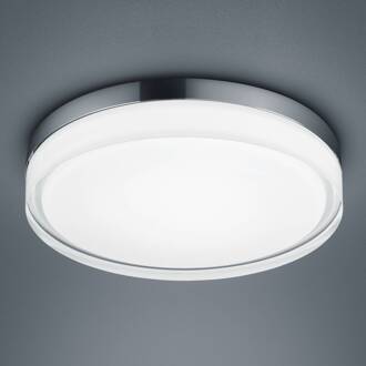 Tana LED plafondlamp, chroom, Ø 33 cm chroom, transparant