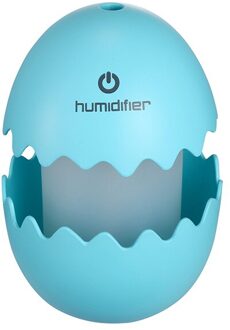 Tancredy Mooie Gebroken Ei Luchtbevochtiger Home Auto USB Luchtreiniger Verneveling Machine Mist Maker Fogger Luchtbevochtiger blauw