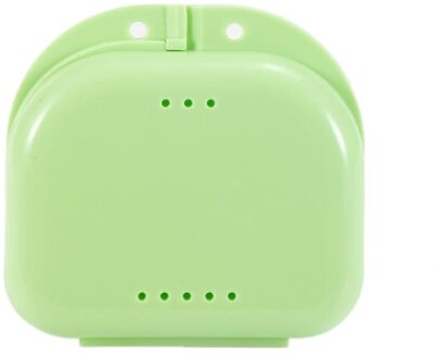 Tand Retainer Doos Bretels Container Gebitsbeschermer Guard Kunstgebit Storage Case Cleaner Multi Kleur Organizer Case Cleaner Accessoires groen