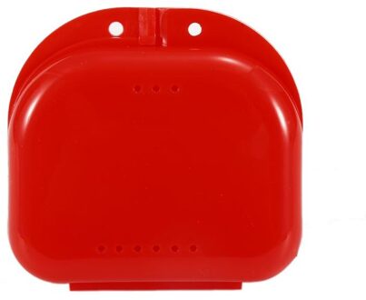 Tand Retainer Doos Bretels Container Gebitsbeschermer Guard Kunstgebit Storage Case Cleaner Multi Kleur Organizer Case Cleaner Accessoires rood