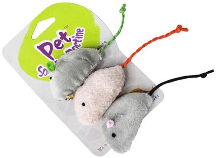 Tanden Slijpen Catnip Muis Stijl Speelgoed Grappige Interactieve Pluche Kat Speelgoed Huisdier Kitten Kauwen Speelgoed Klauwen Kat Mint Voor Katten Speelgoed Three Mice stijl