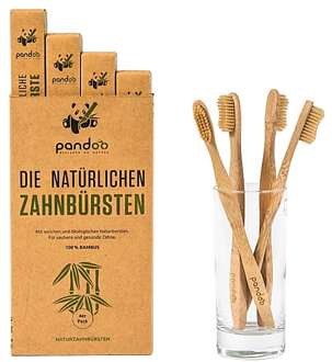 tandenborstel bamboe volwassenen - 4 stuks - duurzaam