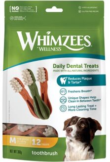 Tandenborstel Medium Hondensnacks - 11,4 cm - 12 Stuks