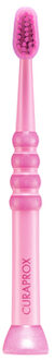 Tandenborstel met 4.260 extra fijne CUREN® borstelharen 0 - 4 jaar in roze Roze/lichtroze