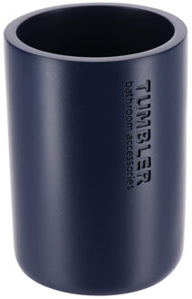 Tandenborstelbeker 102 serie - blauw - PS - 7,5 x 10,7 cm