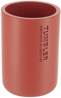 Tandenborstelbeker 102 serie - terracotta - PS - 7,5 x 10,7 cm