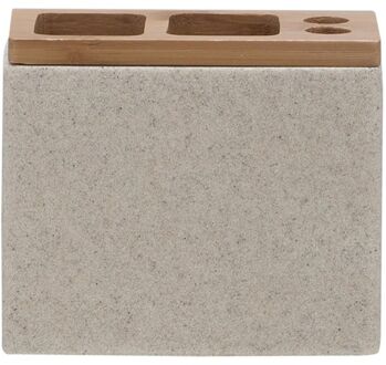 Tandenborstelhouder Grace - Polyresin - Zand Beige