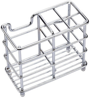 Tandenborstelhouder Rvs Multifunctionele Praktische Badkamer Tandpasta Houder Stand Verticale Tandenborstelhouder Opslag