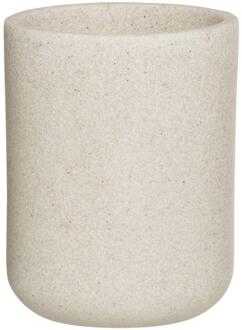 Tandenborstelhouder Terrazzo - 9,7xØ7,6 Cm - Polyresin - Beige - B9.2 Cm
