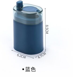 Tandenstoker Box Druk Creatieve Automatische Pop-Up Ins Restaurant Cool Houder Huishoudelijke High-End Tin Blauw