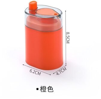 Tandenstoker Box Druk Creatieve Automatische Pop-Up Ins Restaurant Cool Houder Huishoudelijke High-End Tin Oranje