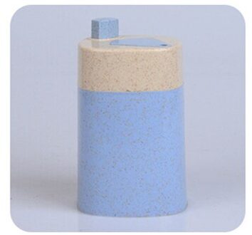 Tandenstoker Dispenser Mode Automatische Tandenstoker Houder Container Tarwe Stro Huishoudelijke Tafel Tandenstoker Opbergdoos blauw plein