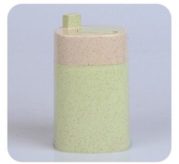 Tandenstoker Dispenser Mode Automatische Tandenstoker Houder Container Tarwe Stro Huishoudelijke Tafel Tandenstoker Opbergdoos GreenSquare