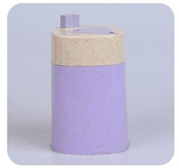 Tandenstoker Dispenser Mode Automatische Tandenstoker Houder Container Tarwe Stro Huishoudelijke Tafel Tandenstoker Opbergdoos paars plein