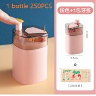 Tandenstoker Doos Fruit Sticker Automatische Pop-Up Druk Tandenstoker Cilinder Jar Tandenstoker Cilinder