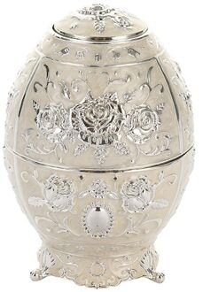 Tandenstoker Houder Zinklegering Pp Automatische Pop-Up Container Vintage Carving Patroon Europese Stijl Huishoudelijke Tandenstoker Opslag zilver