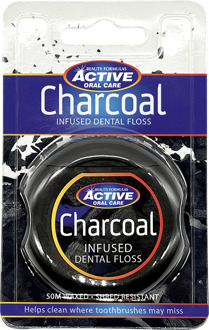Tandfloss Beauty Formulas Charcoal Infused Dental Floss 50 m 1 st