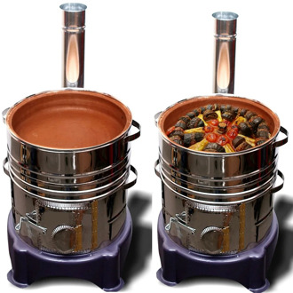 Tandoori Tandoor Clay Oven Grill BBQ Barbecue Maker Outdoor Picnic camping Cooking Oven Cook meat / food on the Clay FAST SHIP