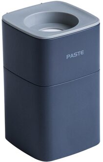 Tandpasta Dispenser Stofdicht Muur Gemonteerde Handsfree Automatische Tandpasta Knijper Badkamer Lui Squeeze Tandpasta donker blauw