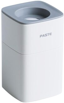 Tandpasta Dispenser Stofdicht Muur Gemonteerde Handsfree Automatische Tandpasta Knijper Badkamer Lui Squeeze Tandpasta grijs