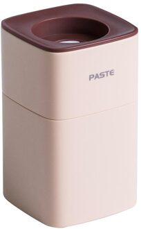 Tandpasta Dispenser Stofdicht Muur Gemonteerde Handsfree Automatische Tandpasta Knijper Badkamer Lui Squeeze Tandpasta roze