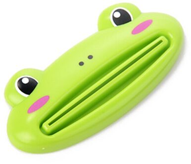 Tandpasta Dispenser Tube Squeezer Tandpasta Knijper Gezichtsreiniger Druk Rolling Holder Badkamer Accessoires Voor Kids kikker