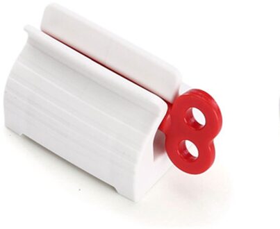 Tandpasta Dispenser Tube Squeezer Tandpasta Knijper Gezichtsreiniger Druk Rolling Holder Badkamer Accessoires Voor Kids rood