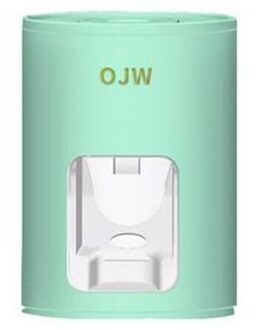 Tandpasta Dispenser Wandmontage Punch-Gratis Automatische Handig Thuis Badkamer Tandpasta Knijper Opbergrek groen